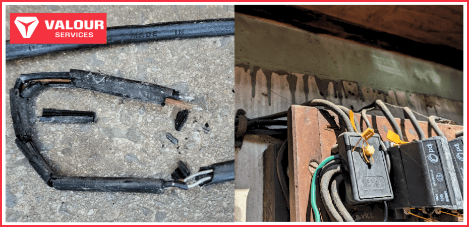 Image of a Vulcanised Indian Rubber (VIR) cable