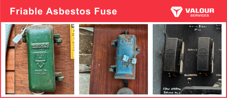 image showing what friable asbestos fuse looks like