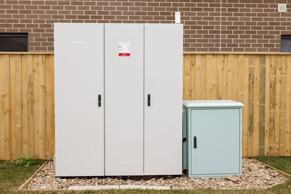 Electrical switchboards installed at a property