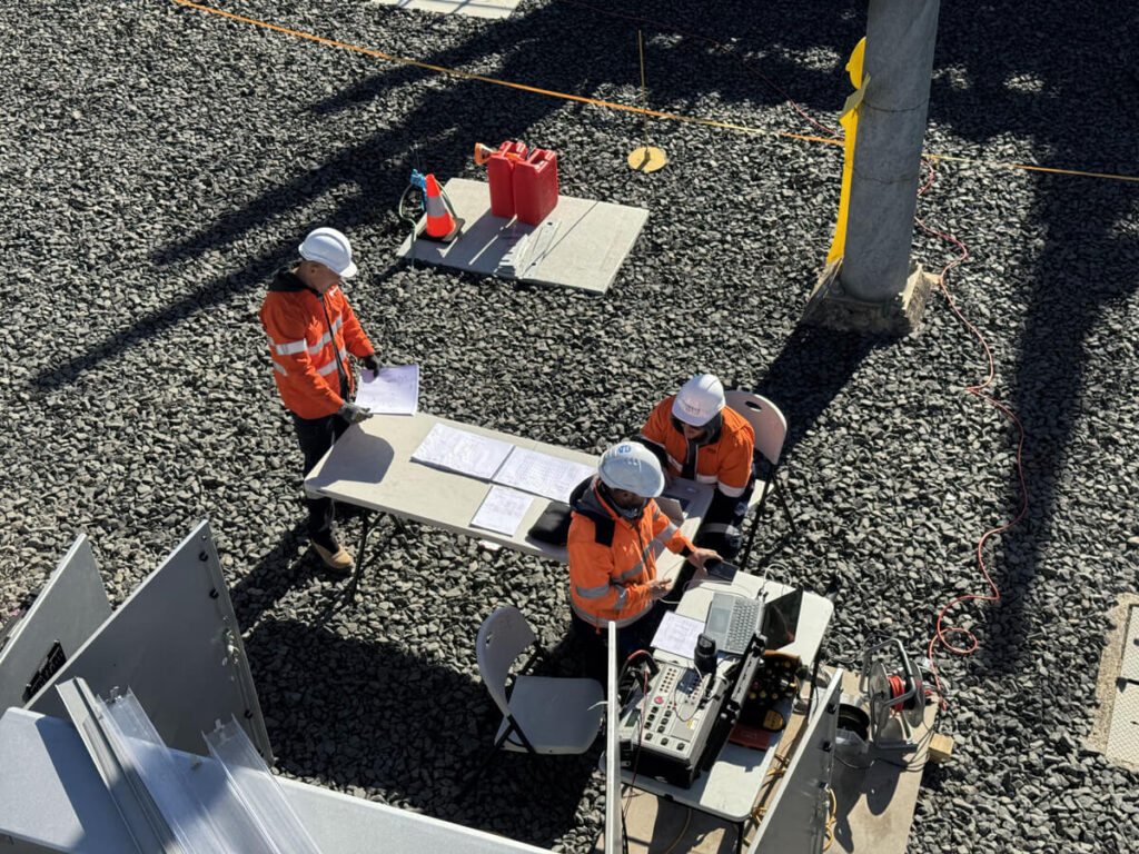 Valour Services electrical team working on power infrastructure